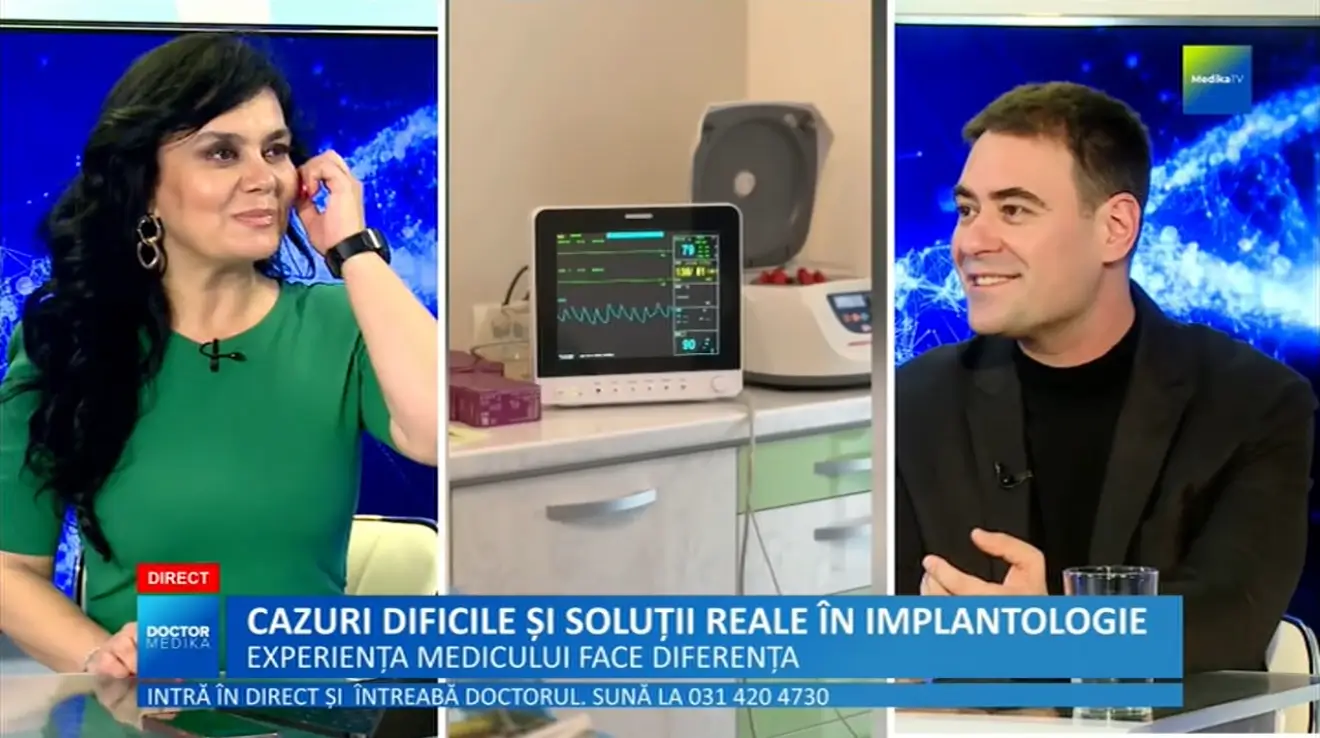<div style="text-align: left; white-space: normal; overflow: hidden; display: -webkit-box; -webkit-line-clamp: 2; -webkit-box-orient: vertical; line-height: 1.3em;">Doctor Medika - 15 decembrie. Dantura fixă pe implanturi, soluția modernă pentru dinți pierduți</div>